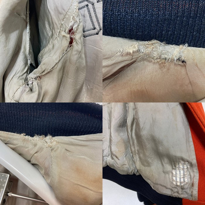 DEERFOOT ディアフット 90's USA製 スタジャン アワードジャケット オレンジ size36 瑞穂店