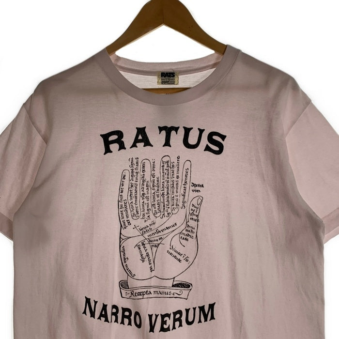 RATS ラッツ TENDERLOIN テンダーロイン RATSU NARROW VERUM 半袖 プリントTシャツ ホワイト Size M 福生店