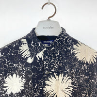 JUNYA WATANABE COMME des GARCONS MAN ジュンヤワタナベ コムデギャルソンマン WS-B016 AD2016 キュプラ×レーヨン 猫目ボタン オープンカラー アロハシャツ ブラック sizeXS 瑞穂店