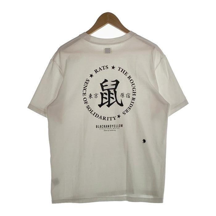 RATS ラッツ 25SS 鼠TEE プリントTシャツ 東京 原宿 コットン キュプラ ホワイト 25RT-0603 Size M 福生店