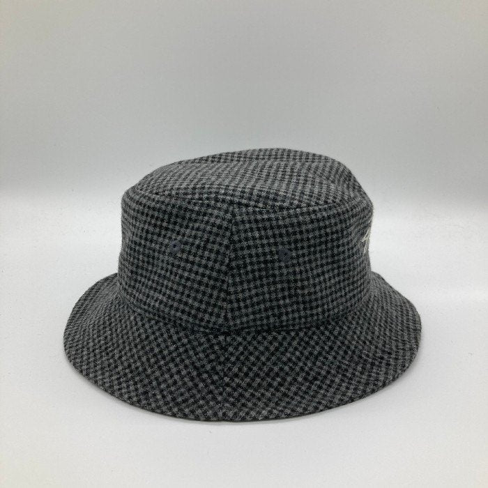 STUSSY ステューシー 1321052 WOOL CHECK BIG STOCK BUCKET HAT ウール チェック ビッグ ストック バケットハット グレー sizeL/XL 瑞穂店