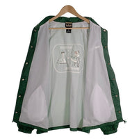 90`s FRANK HATTIE 刺繡 ナイロン コーチジャケット グリーン AUBURN SPORTSWEAR Size XL 福生店