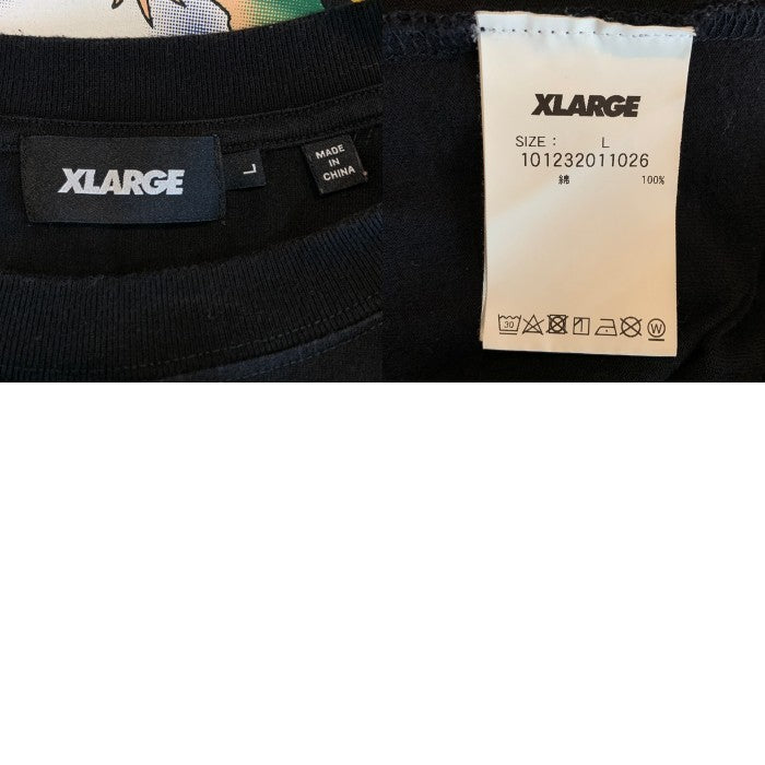 XLARGE エクストララージ グラフィックプリント Tシャツ ブラック 101232011026 Size L 福生店