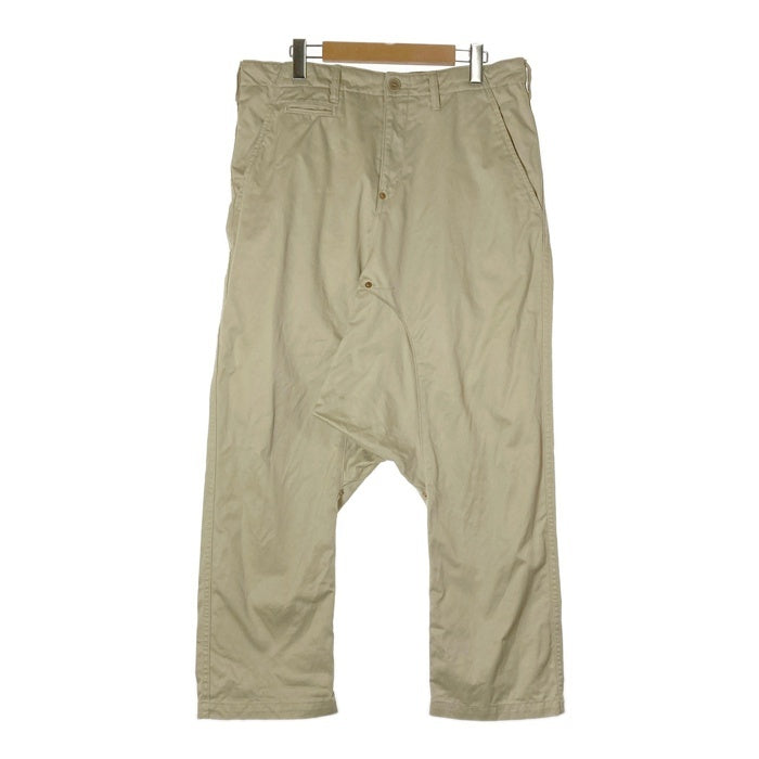 GANRYU COMME des GARCONS ガンリュウ EN-P003 シンチバック サルエル チノパンツ ベージュ sizeL※股部分汚れあり 瑞穂店