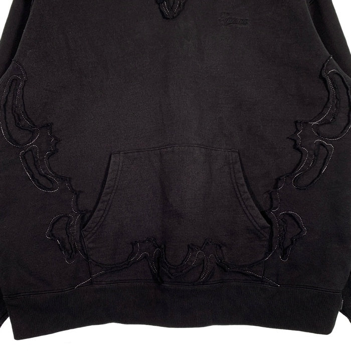 SUPREME シュプリーム 23SS Western Cut Out Hooded Sweatshirt ウエスタンカットアウト プルオーバースウェットパーカー ブラック Size L 福生店