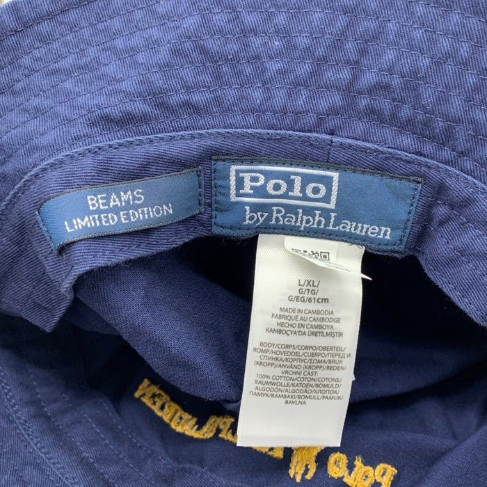Polo by Ralph Lauren ポロバイラルフローレン BEAMS ビームス バケットハット ネイビー Size L/XL 福生店