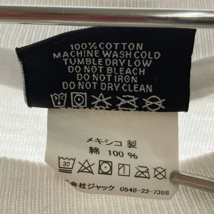 STUSSY ステューシー シャドーマン 千鳥柄 ビッグプリント Tシャツ ホワイト sizeL 瑞穂店