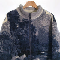 SNS Sneakersnstuff ジップアップ フリース ジャケット ブルー タイダイ Size L 福生店