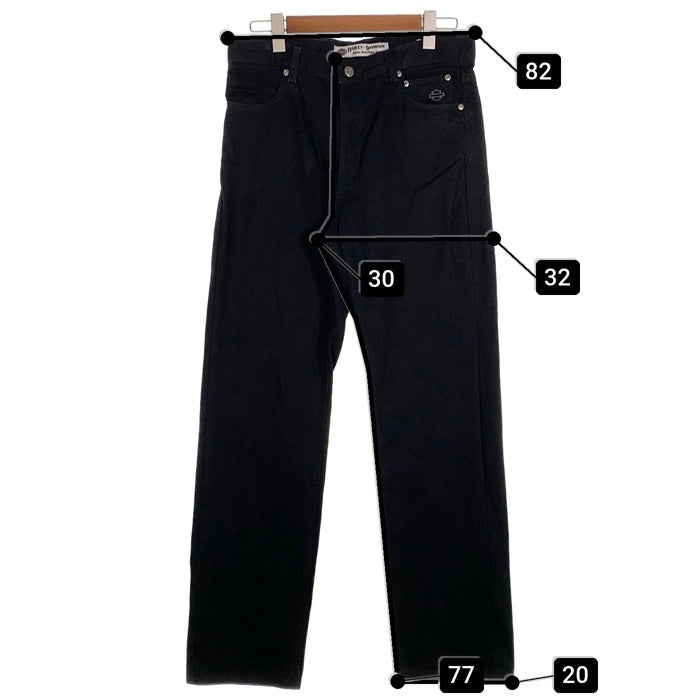 00's HARLEY-DAVIDSON ハーレーダビッドソン BLACK DENIM PANT ブラックデニムパンツ ブラック Size 32/30 福生店