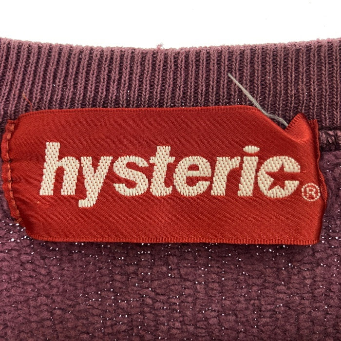 HYSTERIC GLAMOUR ヒステリックグラマー ロゴ スウェット パープル sizeF 瑞穂店