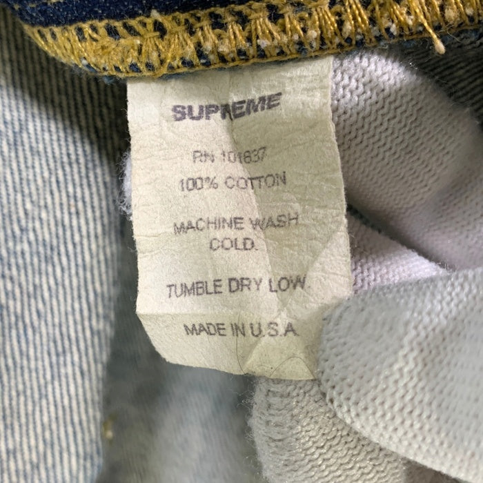 SUPREME シュプリーム オールド 5ポケット デニムパンツ ストレート インディゴ 紙タグ 赤耳 2ND WASH S206 USA製 Size 32 福生店