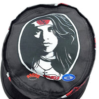 CHALLENGER チャレンジャー BROSH HOSOI BUCKET HAT コットン プリント バケットハット ブラック Size L (約60cm) 福生店