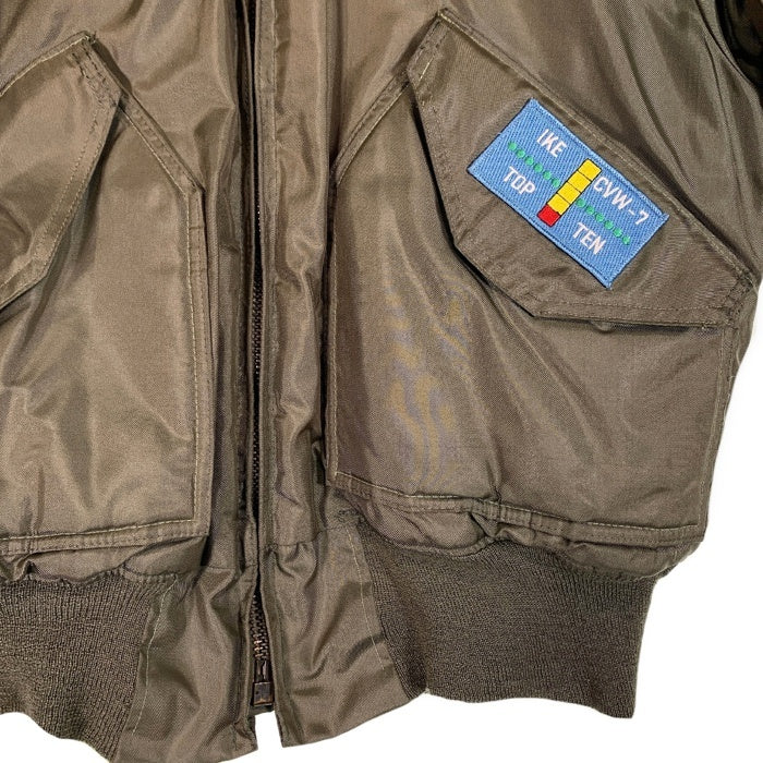 80's U.S.AIR FORCE 米空軍 CWU-45/P フライトジャケット オリーブ ISRATEX カスタムワッペン Size 38-40 (M) 福生店