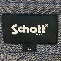 Schott ショット 782-4120007 COTTON COVERT SLEEPING SHIRT スリーピングシャツ グレー sizeL 瑞穂店