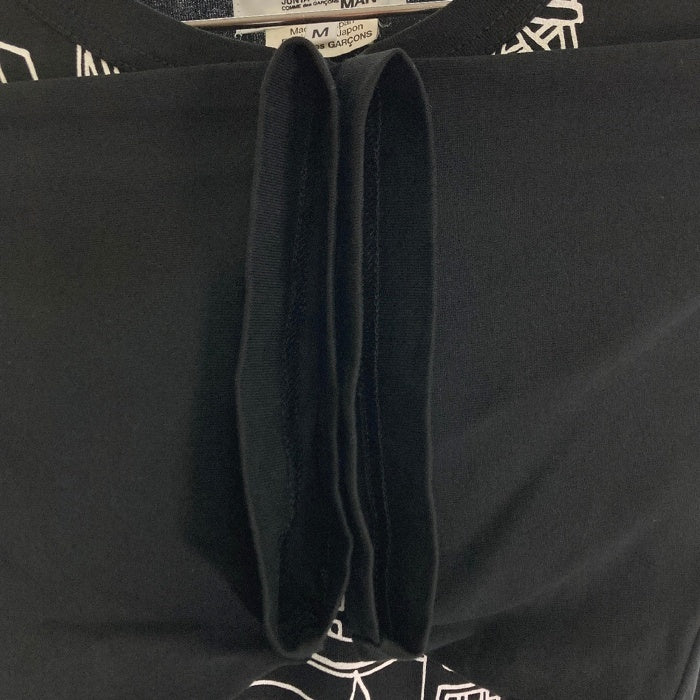 eYe COMME des GARCONS JUNYA WATANABE MAN アイジュンヤワタナベコムデギャルソンマン WA-T919 18SS ビルプリント Tシャツ ブラック sizeM 瑞穂店