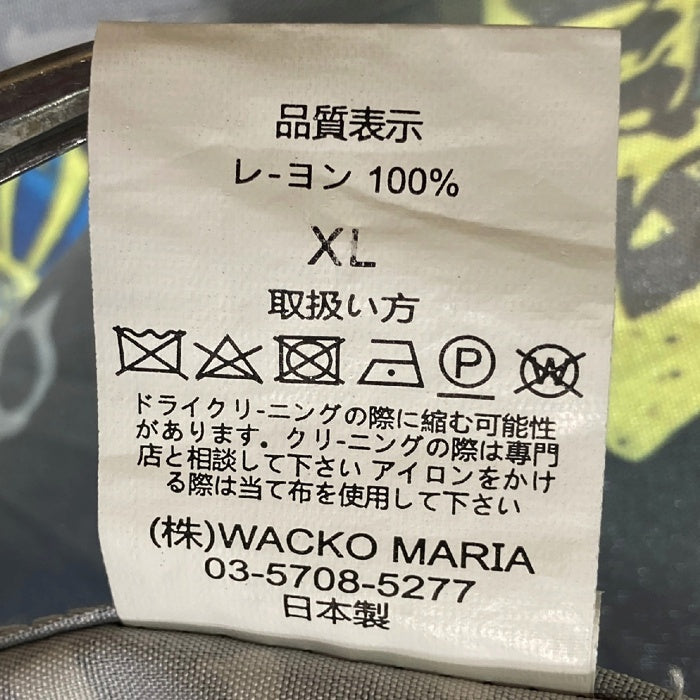 WACKO MARIA ワコマリア Guilty Parties xSUBLIME HAWAIIAN SHIRT アロハシャツ ブラック sizeXL 瑞穂店