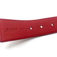PRADA プラダ LUNA ROSSA ルナロッサ レザーナイロンベルト レッド ブラック LRC002 イタリア製 Size 34/85 福生店