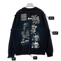 STUSSY ステューシー 1914648 BAD DREAM CREW プリント スウェットトレーナー ブラック sizeL 瑞穂店