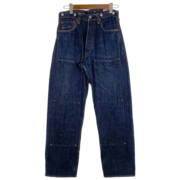 EVISU エヴィス No.2 ダブルニー デニムパンツ シンチバック カモメペイント インディゴ Lot.2013 Size 32×35 福生店