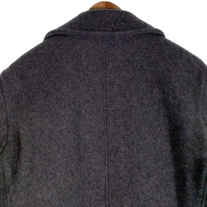 Schott ショット シングル ウール ピーコート 裏キルティング グレー Size 40 福生店