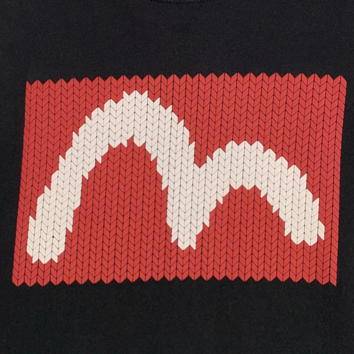 EVISU エヴィス カモメプリント Tシャツ ブラック Size 40 福生店