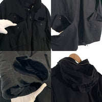 HOUSTON ヒューストン U.S.ARMY M-65 ミリタリージャケット ライナー付 ブラック 50815 Size M-R 福生店