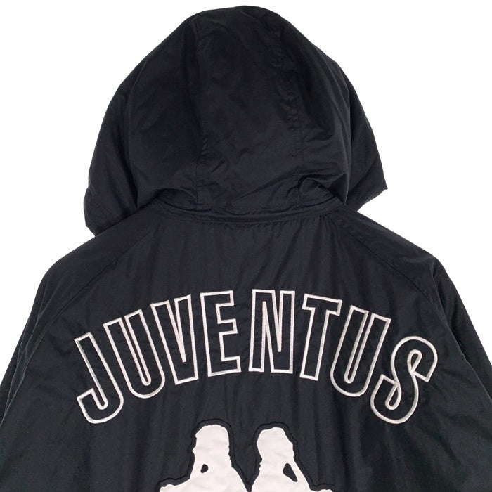 Kappa カッパ Juventus ユベントス ナイロン ベンチコート 中綿ジャケット ブラック Size M 福生店