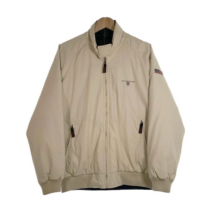 McGREGOR マクレガー リバーシブル ダウンジャケット リブ ホワイト グリーン MM13-3802 Size L 福生店
