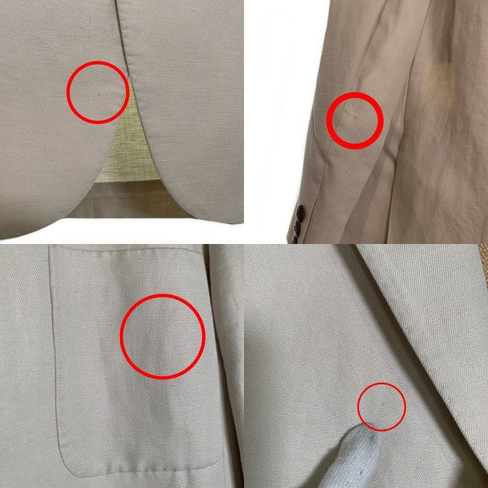 Brooks Brothers ブルックスブラザーズ リネン コットン 3B テーラードジャケット オフホワイト Size L 福生店