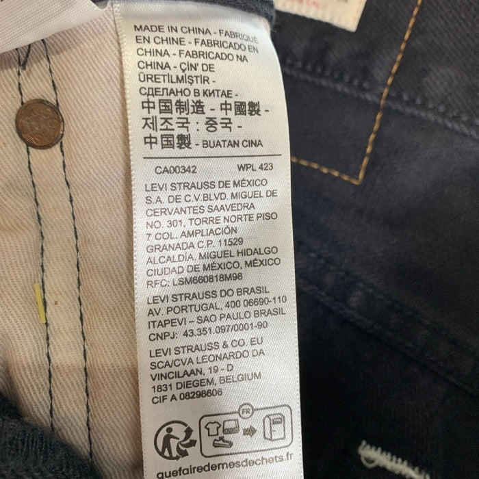 Levi's PREMIUM リーバイス プレミアム EDIFICE エディフィス別注 501 BIGE ブラックデニム テーパードパンツ A6738-0000 Size 30×28 福生店