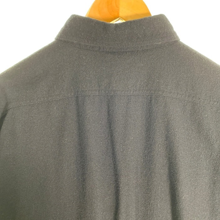 LENO リノ CPOシャツ ブラック ウール コットン カシミヤ 日本製 H2202-SH010 Size 3 福生店