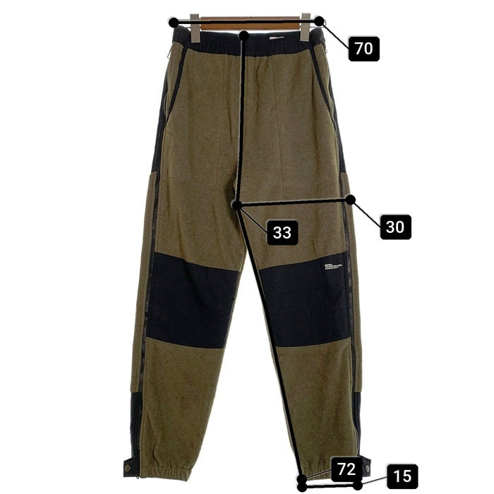 BEDWIN ベドウィン 18AW FLEECE PANTS CONRAD フリースパンツ 切替 モスグリーン ブラック Size M 相当 福生店
