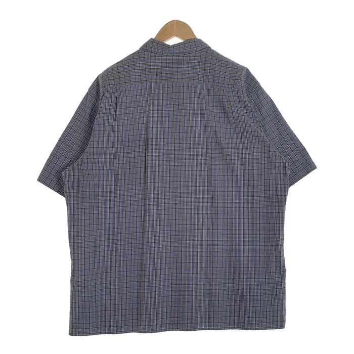 L.L.Bean エルエルビーン シアサッカー コットンチェックシャツ 半袖 ライトブルー 501959 Size XL-TALL 福生店