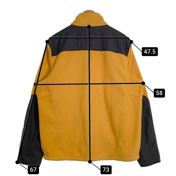 L.L.Bean エルエルビーン POLARTEC ジップアップ フリースジャケット イエロー グレー Size M 福生店