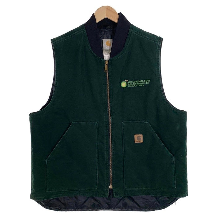 00`s Carhartt カーハート Duck Work Vest ダック ワーク ベスト グリーン V02 SPC Size X-Large Regular 福生店