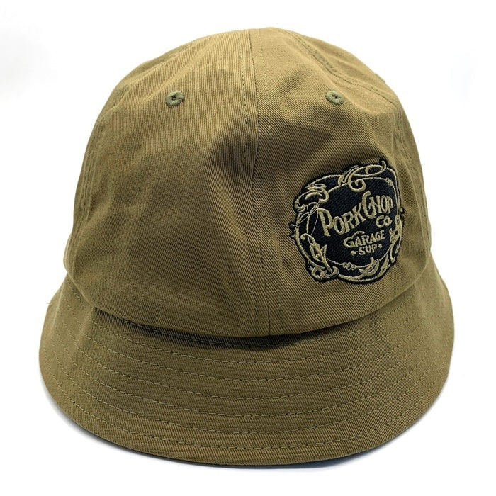 PORKCHOP ポークチョップ F LEAF BALL HAT リーフ ボールハット オリーブ Size F (約56～62cm) 福生店