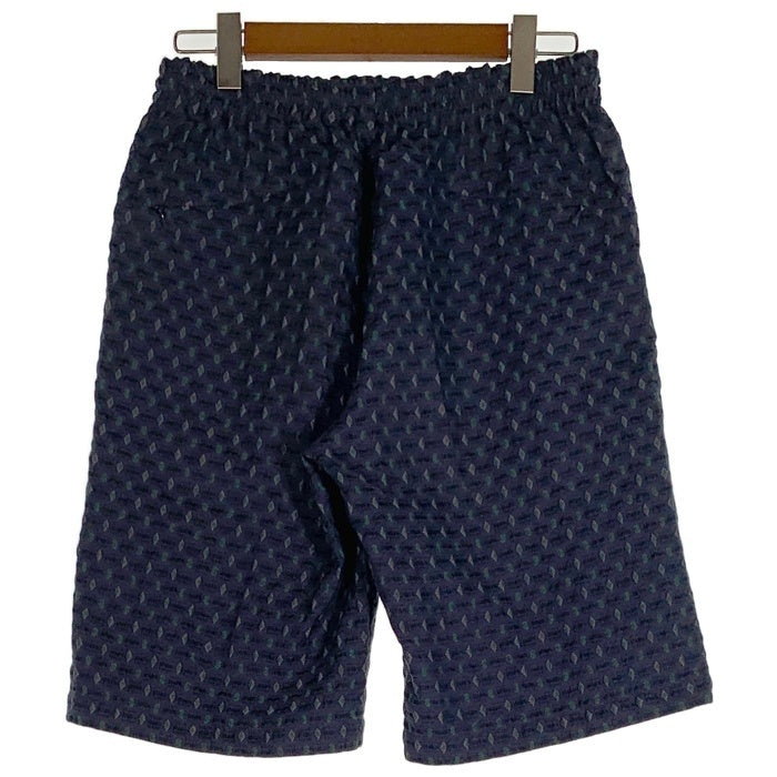 Needles ニードルズ Basketball Shorts -PE/R/C/S Fine Pattern バスケットボールショーツ ショートパンツ 総柄 ネイビー MR107 Size M 福生店
