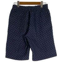 Needles ニードルズ Basketball Shorts -PE/R/C/S Fine Pattern バスケットボールショーツ ショートパンツ 総柄 ネイビー MR107 Size M 福生店