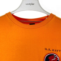 AVIREX アヴィレックス トップガン シーチング パッチ Tシャツ オレンジ sizeM 瑞穂店
