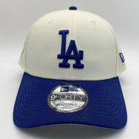 NEW ERA ニューエラ 9FORTY Los Angeles Dogers ロサンゼルス ドジャース アジャスタブル ベースボールキャップ ナチュラル ブルー  サイドパッチ Size Free 福生店