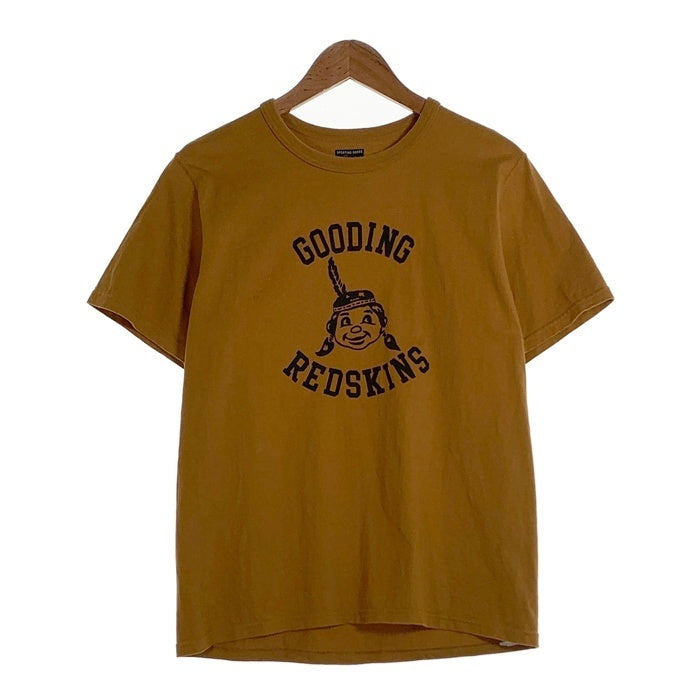 JOE McCOY ジョーマッコイ GOODING REDSKINS プリントTシャツ マスタード Size 38 福生店