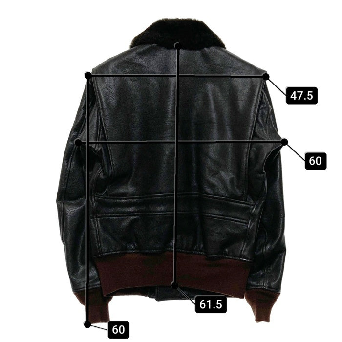 COOPER クーパー TYPE G-1 レザーフライトジャケット ブラック