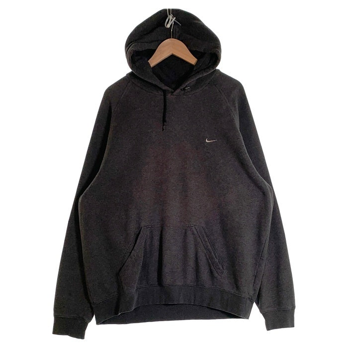 NIKE ナイキ Small Swoosh PULLOVER HOODIE スモール スウッシュ プルオーバー フーディー パーカー グレーSize XXL 福生店