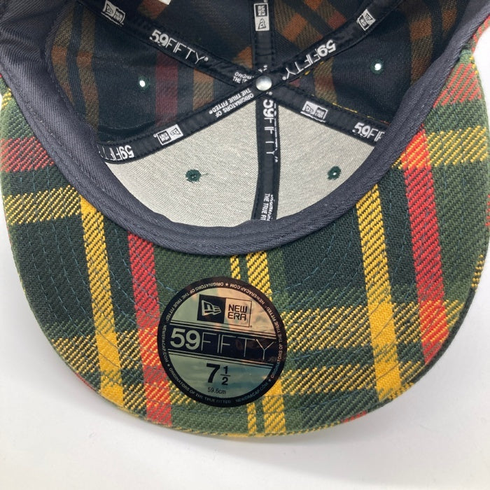 A BATHING APE アベイシングエイプ NEW ERA ニューエラ 伊勢丹チェック キャップ グリーン size7 1/2 瑞穂店