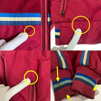 70`s Levi's リーバイス コーデュロイ切替 スキージャケット 中綿 バーガンディー TALON Size M 福生店