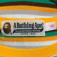 A BATHING APE アベイシングエイプ baby milo ベビーマイロ ボーダーTシャツ マルチカラー レディース Size S 福生店