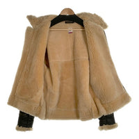 BRANDED BY Orchard Motorcycle オーチャードモーターサイクル B-3 RAGLAN SHEEPSKIN JACKET ムートンジャケット レザー 大戦 ダークブラウン Size 36 福生店