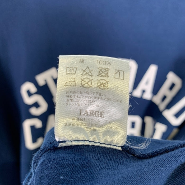 STANDARD CALIFORNIA スタンダードカリフォルニア SD US COTTON LOGO T STORE LTD CREW プリントTシャツ ネイビー Size L 福生店