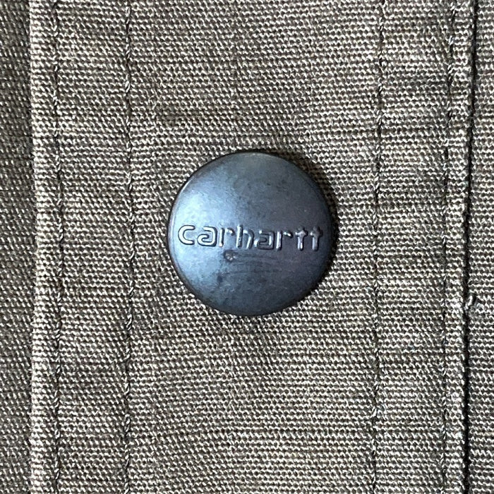 Carhartt カーハート Chatfield jacket 裏キルティング 企業ロゴ シャツジャケット ブラウン sizeL 瑞穂店