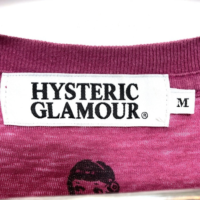 HYSTERIC GLAMOUR ヒステリックグラマー COURTNEY LOVE コートニーラブ プリントTシャツ パープル 0203CT20 Size M 瑞穂店